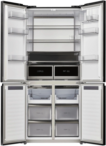 Холодильник Maunfeld MFF190NFDB 3-хкамерн. черный