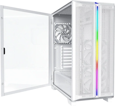 Корпус Montech Sky One Lite белый без БП ATX 5x120mm 5x140mm 2xUSB3.0 audio bott PSU