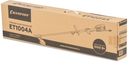 Триммер электрический Champion ET1004A 1000Вт разбор.штан. реж.эл.:леска/нож
