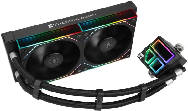 Система водяного охлаждения Thermalright Frozen Infinity 240 ARGB Soc-AM5/AM4/1200/1700/1851 черный 4-pin 28.2dB Al Ret (F-INFINITY-240-BL)