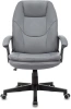 Кресло руководителя Бюрократ CH-868N серый эко.кожа крестов. пластик