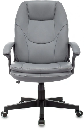 Кресло руководителя Бюрократ CH-868N серый эко.кожа крестов. пластик