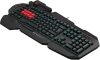 Клавиатура A4Tech Bloody B318 черный USB Multimedia for gamer LED (подставка для запястий)