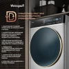 Стиральная машина Weissgauff WMD 58411 Direct Drive Inverter Premium Steam Stee класс: B загр.фронтальная макс.:11кг (с сушкой) нержавеющая сталь инвертер