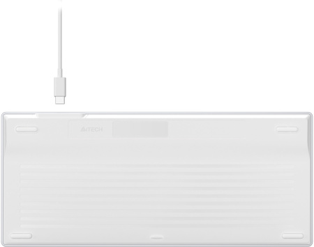 Клавиатура A4Tech Fstyler FX61 белый USB slim LED (FX61 WHITE)