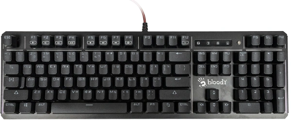Клавиатура A4Tech Bloody B975 механическая черный USB Multimedia for gamer LED (подставка для запястий)