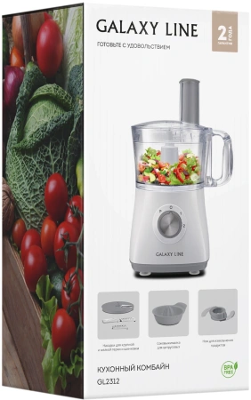 Кухонный комбайн Galaxy Line GL 2312 1000Вт белый