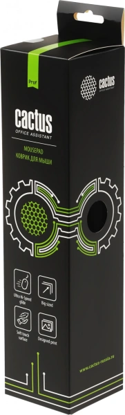 Коврик для мыши Cactus Black черный 400x300x3мм (CS-MPC-PRO01XL)