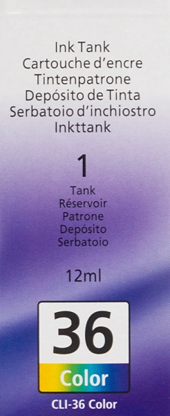 Картридж струйный Canon CLI-36 1511B001 многоцветный для Canon Pixma 260mini
