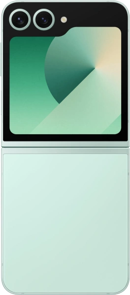 Смартфон Samsung SM-F741B Galaxy Z Flip 6 256Gb 12Gb мятный раскладной 3G 4G 1Sim 6.7" 1080x2640 Android 14 50Mpix 802.11 a/b/g/n/ac/ax NFC GPS GSM900/1800 GSM1900 TouchSc Protect