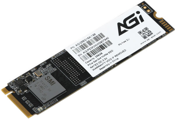 Накопитель SSD AGi PCIe 3.0 x4 256GB AGI256G16AI198 AI198 M.2 2280