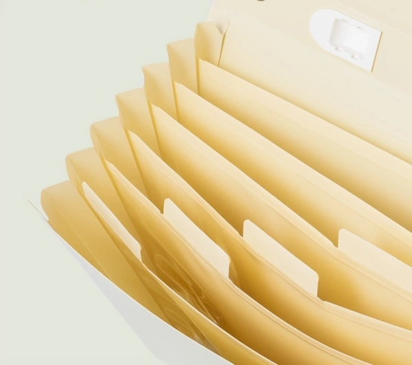 Папка-портфель Deli Colorful EF612 7 отдел. A4 полипропилен ассорти