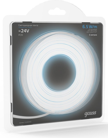 Лента светодиод. Gauss SMD 5м (312000265)
