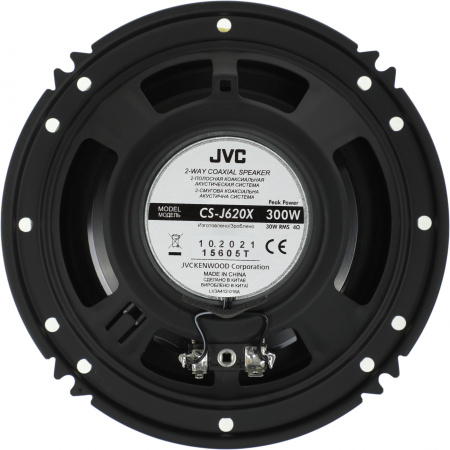 Колонки автомобильные JVC CS-J620X 300Вт 87дБ 4Ом 14.24см (6дюйм) (ком.:2кол.) коаксиальные двухполосные