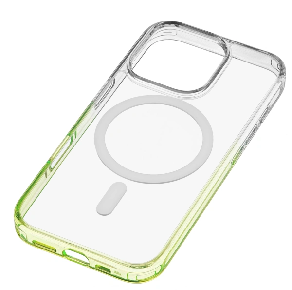 Чехол (клип-кейс) uBear для Apple iPhone 16 Pro Fusion with MagSafe лайм (CS443LM63PFS-I24M)