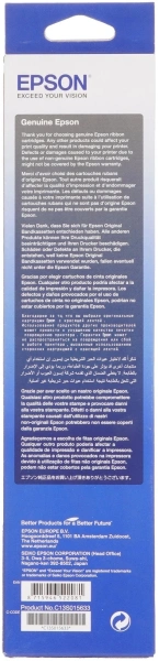 Картридж ленточный Epson C13S015633BA черный для Epson LQ-200/400/450/500/550 LQ-300/300+/570/570+/580/870
