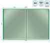 Папка с 30 прозр.вклад. Buro -ECB30GREEN A4 пластик 0.5мм зеленый