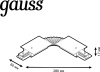 Соединитель Gauss TR141 черный