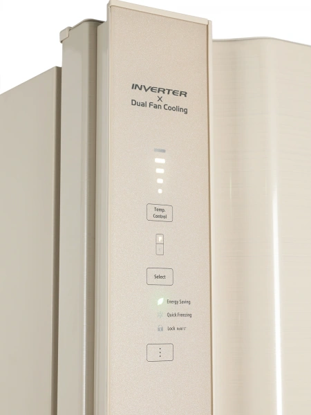 Холодильник Hitachi HRTN7489DF BEGCS 2-хкамерн. бежевый (HRTN7489DFBEGCS)