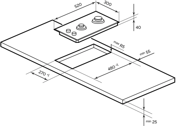Газовая варочная поверхность Lex GVG 324 WH белый