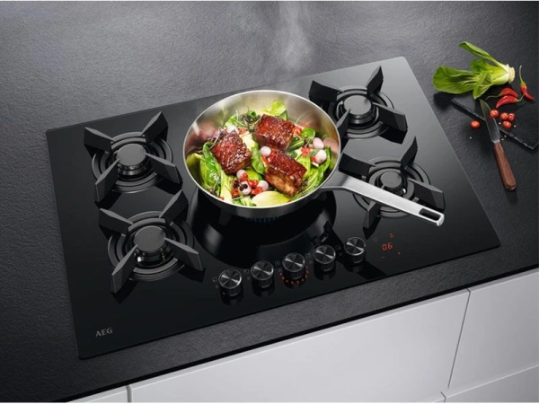 Газовая варочная поверхность AEG HKB75453NB черный