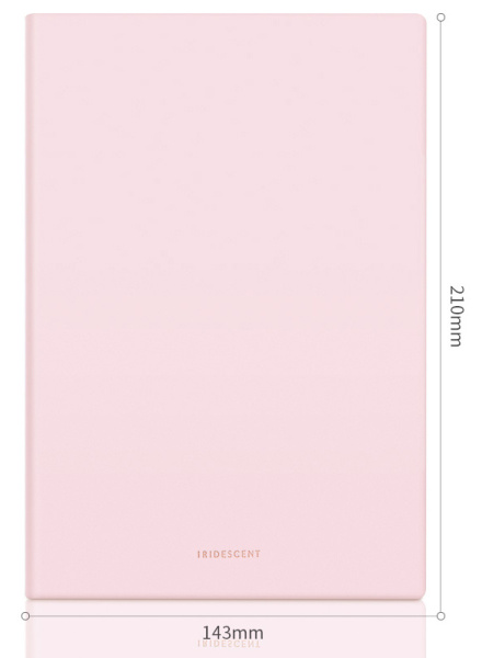 Блокнот Deli EN140LPINK A5 210х143мм искусст. кожа 96л линейка мягкая обложка розовый