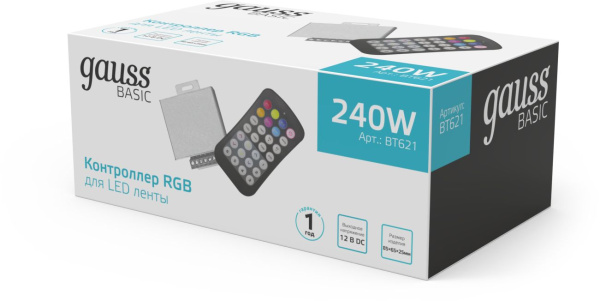 Контроллер Gauss Basic для лен.светод. (BT621)