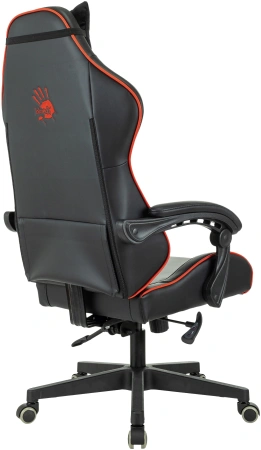 Кресло игровое A4Tech Bloody GC-780 черный сиденье черный кожзам с подголов. крестов. металл черный пластик черный