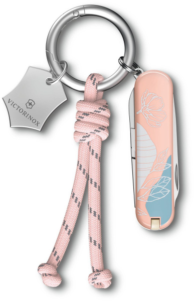 Нож перочинный Victorinox Classic SD Paris Style (0.6223.E221) 58мм 7функц. розовый подар.коробка