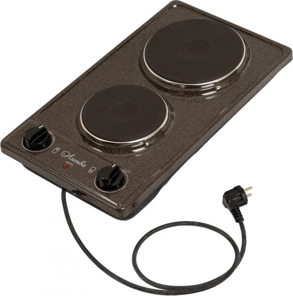 Плита Электрическая Лысьва ЭПБ 22 коричневый/рябчик эмаль (настольная)