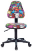 Кресло детское Бюрократ KD-4 мультиколор маскарад крестов. пластик