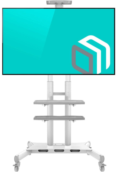 Подставка для телевизора Onkron TS1881 белый 50"-86" макс.90.9кг напольный мобильный