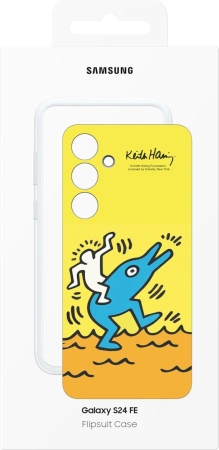 Чехол (клип-кейс) Samsung для Samsung Galaxy S24 FE Flipsuit Case S24FE желтый/прозрачный (EF-MS721CYEGRU)