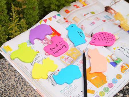 Блок самоклеящийся бумажный Stick`n 21780 50лист. фиолетовый 1цв.в упак. "слон"