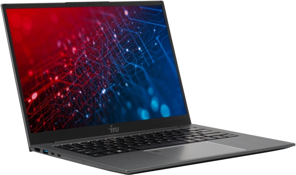Ноутбук IRU Planio 14INPR N-series N100 16Gb SSD512Gb Intel UHD Graphics 14" IPS FHD (1920x1080) Free DOS grey WiFi BT Cam 5000mAh (2078487)