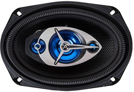 Колонки автомобильные Kicx GX-693 200Вт 92дБ 4Ом 15x23см (6x9дюйм) (ком.:2кол.) коаксиальные трехполосные