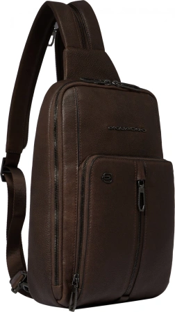 Рюкзак слинг мужской Piquadro Hedley CA6448W130/TM темно-коричневый кожа