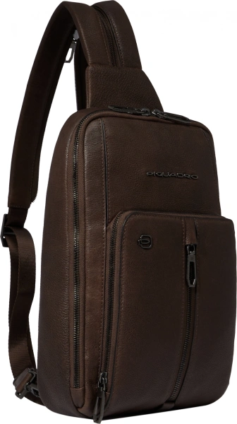 Рюкзак слинг мужской Piquadro Hedley CA6448W130/TM темно-коричневый кожа