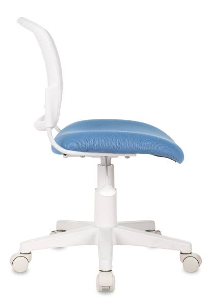 Кресло детское Бюрократ CH-W296NX белый TW-15 сиденье голубой 26-24 сетка/ткань крестов. пластик пластик белый