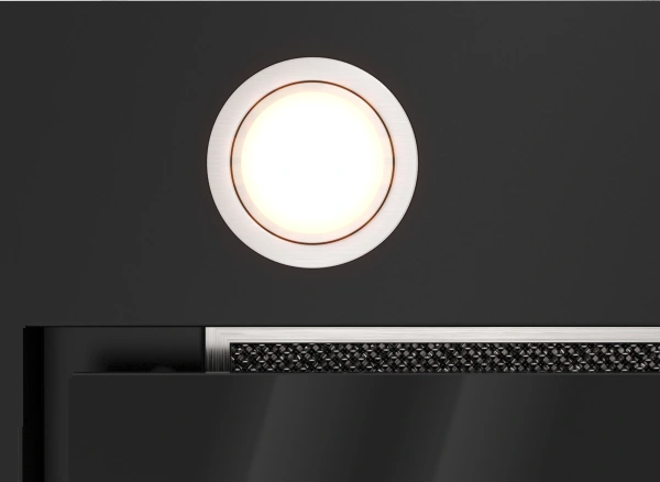 Вытяжка встраиваемая Elikor Cube 60П-1000 черный управление: кнопочное