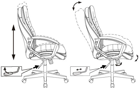 Кресло руководителя Бюрократ T-9950LT черный эко.кожа крестов. пластик
