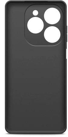 Чехол (клип-кейс) BoraSCO для Tecno Spark 20 Pro Silicone Case черный (72530)