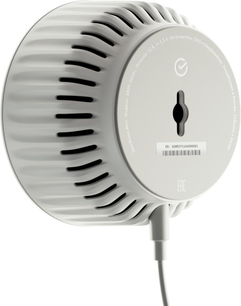 Умная колонка Sber Boom Mini SBDV-00095 Салют белый 5W 1.0 BT/Wi-Fi (SBDV-00095G)