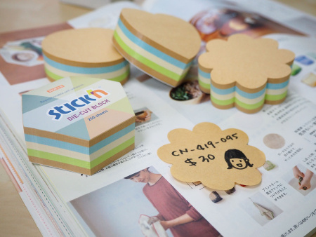 Блок самоклеящийся бумажный Stick`n 21831 67x67мм 250лист. пастель+крафт ассорти "круг"