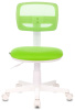 Кресло детское Бюрократ CH-W299 салатовый TW-03A TW-18 сетка/ткань крестов. пластик пластик белый