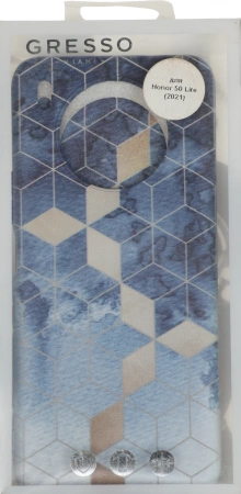 Чехол (клип-кейс) Gresso для Honor 50 Lite Meridian синий (GR17AAAE8879)