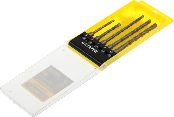 Набор буров Stayer 2930-H5 по бетону (5пред.) для дрелей/перфораторов