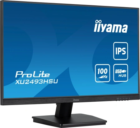 Монитор Iiyama 23.8" XU2493HSU-B6 IPS FHD чер 1ms HDMI DP USB M/M 110Hz 250cd In