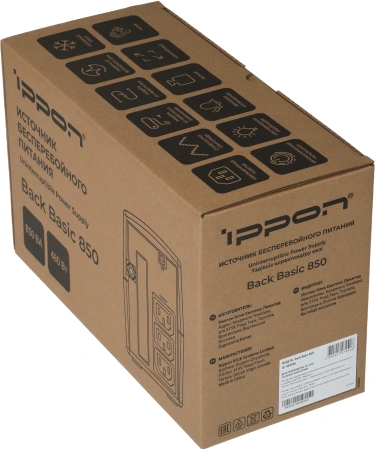 Источник бесперебойного питания Ippon Back Basic 850 480Вт 850ВА черный