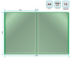Папка с 10 прозр.вклад. Buro -ECB10GREEN A4 пластик 0.5мм зеленый